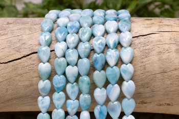 Larimar A Grade Polished 11x8mm Heart