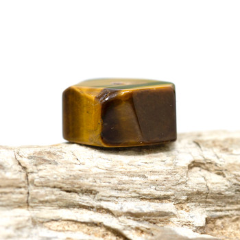 Tiger Eye Polished 9x16mm Hexagon Disc