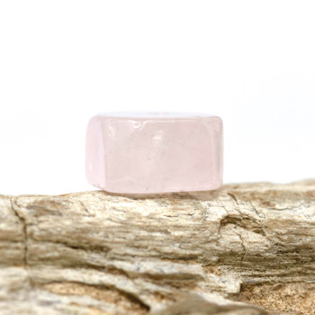 Rose Quartz Polished 9x16mm Hexagon Disc