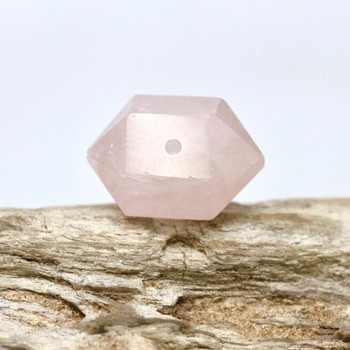 Rose Quartz Polished 15-24mm Faceted Prism