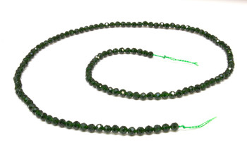 Green Goldstone Polished 3mm Faceted Round