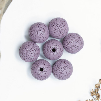 Lavender Lava Rock 16mm Round