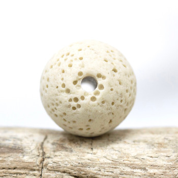 Beige Lava Rock 16mm Round