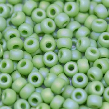 Size 6 Miyuki Seed Beads -- 416FR Opaque Chartreuse AB Matte
