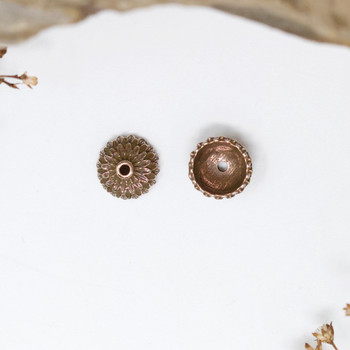 Copper Plated Acorn Bead Cap 8mm