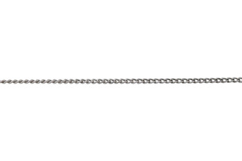 Antique Silver 1.5mm Fine Curb Chain - Sold By 6 Inches