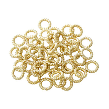 Light Gold Plated 6mm Twisted Ring