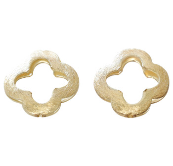 Light Gold Plated 20mm Quatrefoil Bead