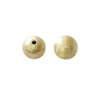Light Gold Plated 8mm Round - Sold Individually