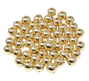  50 Count Wholesale 14K Gold-Filled 4mm Round Seamless