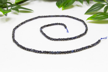 Blue Sapphire A Grade Polished 2mm Faceted Cube