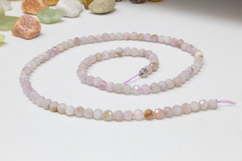 Kunzite Polished 4mm Faceted Round