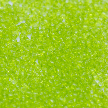 Size 11 Miyuki Seed Beads -- 143 Transparent Chartreuse