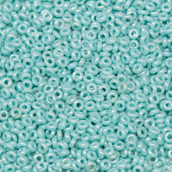 Size 11 Toho Demi Round Seed Beads -- Opaque Rainbow Turquoise