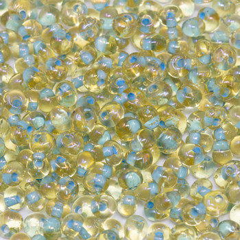 3mm Toho Magatamas -- Rainbow Light Topaz Seafoam Lined