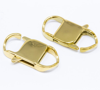 Gold Plated Stainless Steel 14x31mm Link Clasp