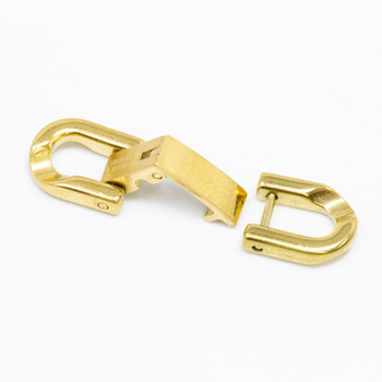 Gold Plated Stainless Steel 8x21mm Snap Clasp