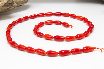 Red coral necklace for man with Hematite and pure silver nuggets