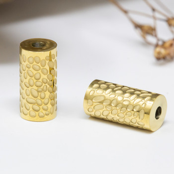 Gold Plated Stainless Steel 12x6mm Seeds Column Bead