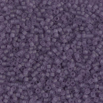 Delicas Size 11 Miyuki Seed Beads -- 1265 Transparent Light Amethyst Matte