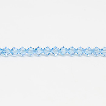 Swarovski Crystal Aquamarine 5328 4mm Bicones