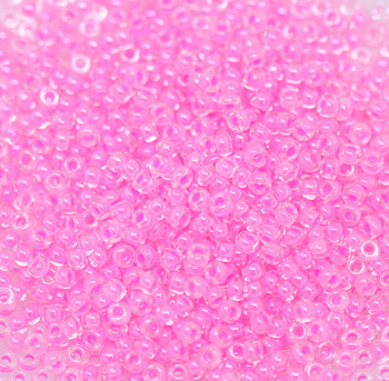 Size 11 Miyuki Seed Beads -- 205I Neon Pink