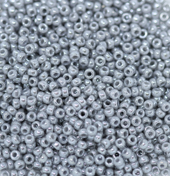 Size 11 Miyuki Seed Beads -- 449B Grey Pearl