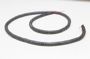 Hematite Matte 2x4mm Wheel