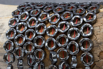 Hematite Polished 12mm Circles