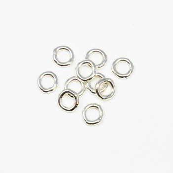 Sterling Silver 4mm Round 19 Gauge CLOSED Jump Rings - 10 Pieces