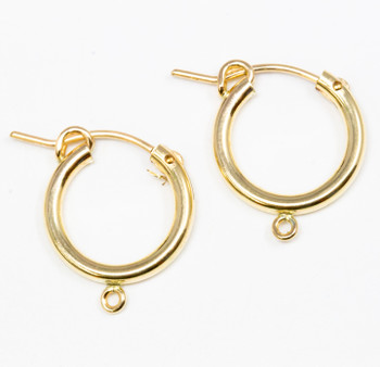 Gold Surgical Steel Earring Hooks Circle Earring Wire Steel Earring  Horizontal Loops Earring Findings for Jewelry Making-5531 -  Norway