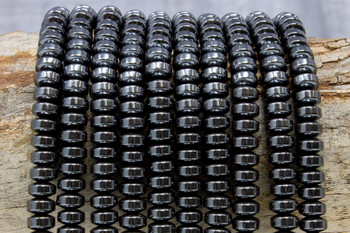 Hematite Polished 4x8mm Rondelle