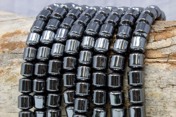 Hematite Polished 8x8mm Barrel