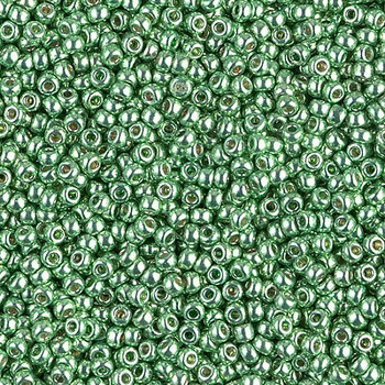 Size 11 Miyuki Seed Beads -- D4214 Duracoat Galvanized Dark Mint Green