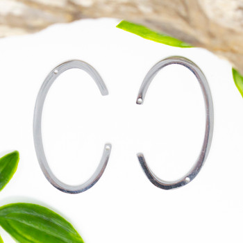 Stainless Steel Letter C 21x37mm Pendant