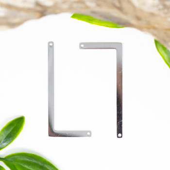 Stainless Steel Letter L 21x37mm Pendant