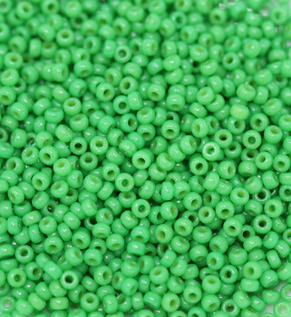 Size 11 Miyuki Seed Beads -- D4476 Duracoat Opaque Shamrock Green