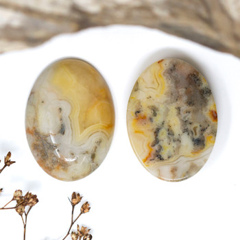 Crazy Lace Agate Polished 22x30mm Oval Cabochon