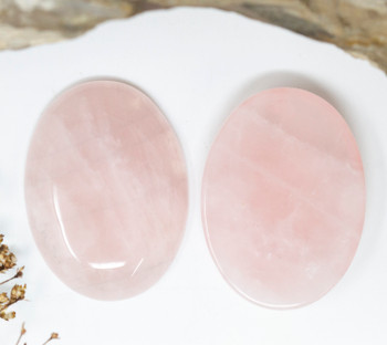 Rose Quartz Polished 30x40mm Oval Cabochon