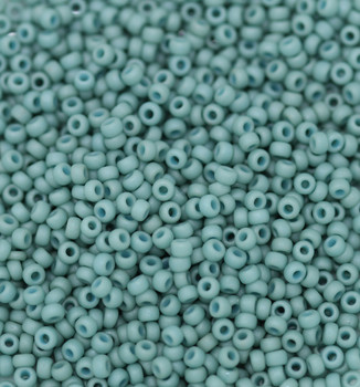 Size 11 Miyuki Seed Beads -- F463N Metallic Mint Matte