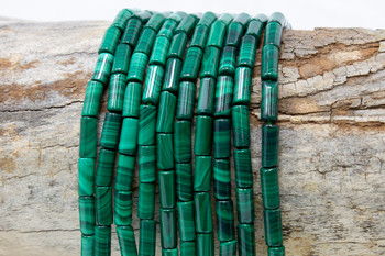 Malachite A Grade Polished 4x10mm Tube