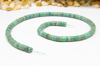 Natural Turquoise Polished 6mm Heishi - China