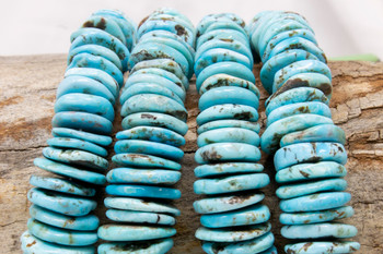 Natural Turquoise Polished 6-17mm Graduated Tire