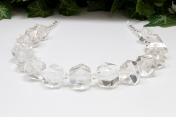 Crystal Quartz Polished 13-21mm Graduated Faceted Double Prism Points