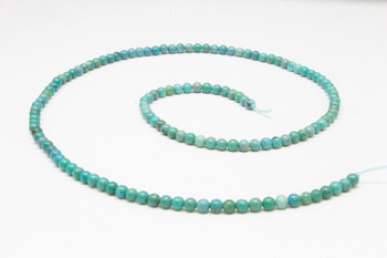 Elisa Turquoise Polished Stabilized 3mm Round - Mexico