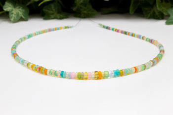 Ethiopian Opal Polished Multi Color 3-5.5mm Rondel