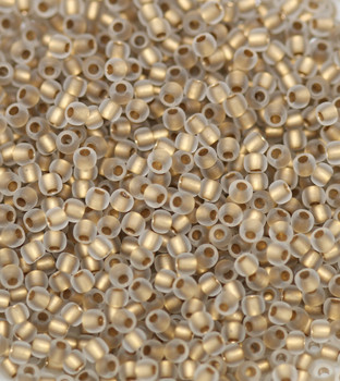Size 11 Toho Seed Beads -- F378 Antique Gold Lined Matte