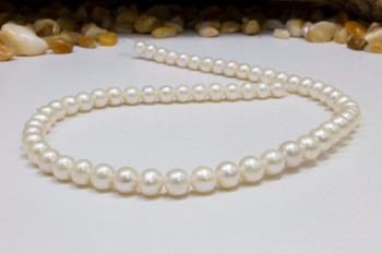 Freshwater Pearls Polished White 6.5-7mm Round