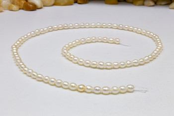 Freshwater Pearls Polished White 4mm Baroque