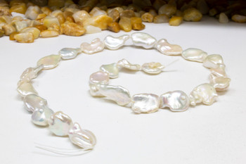 Freshwater Pearls Polished 11-19mm Side Drill Keshi